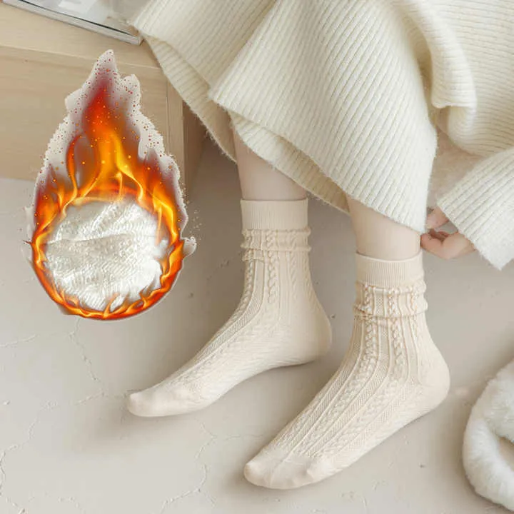 جودة المارينو الصوف الجوارب طاقم الرياضة . Quality Merino Wool Crew Socks Youth Size Winter Thick