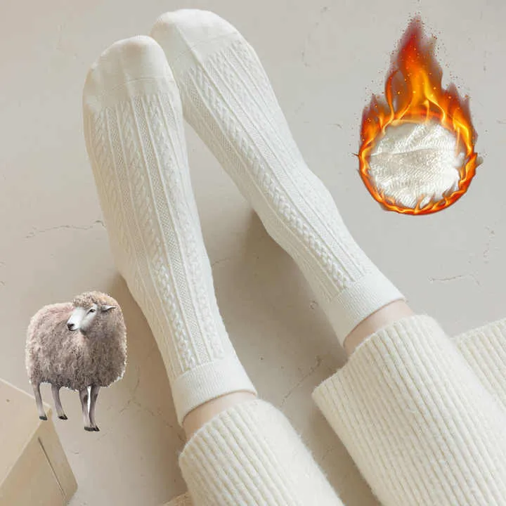 جودة المارينو الصوف الجوارب طاقم الرياضة . Quality Merino Wool Crew Socks Youth Size Winter Thick