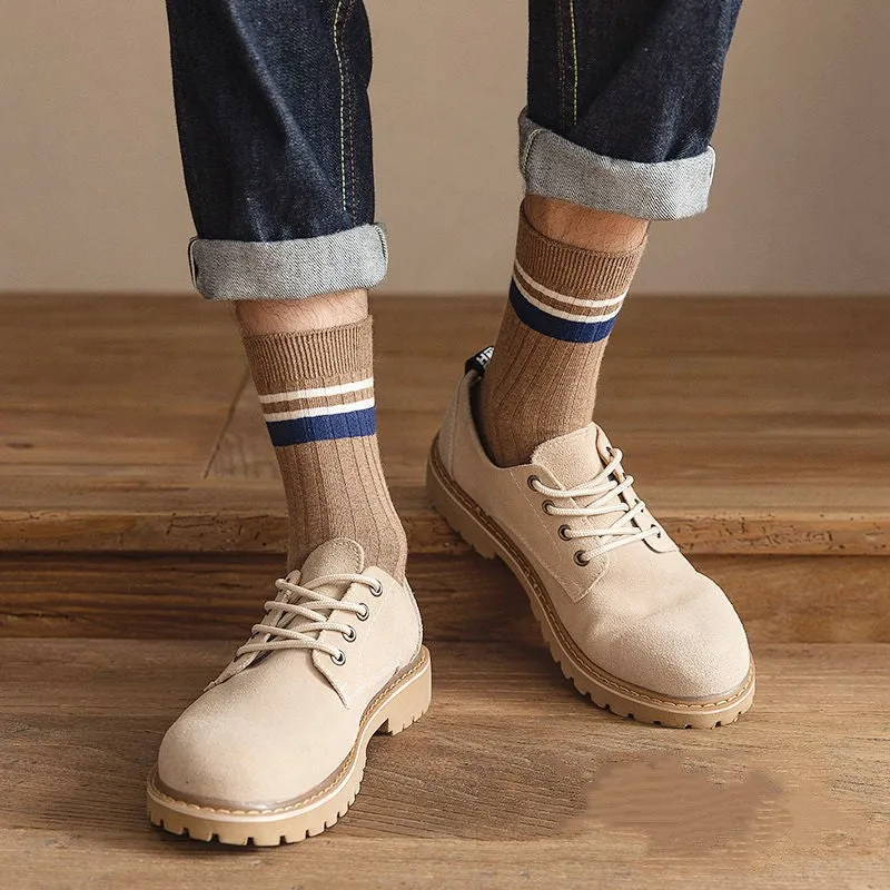 10 Pair Men's Striped Cotton Socks