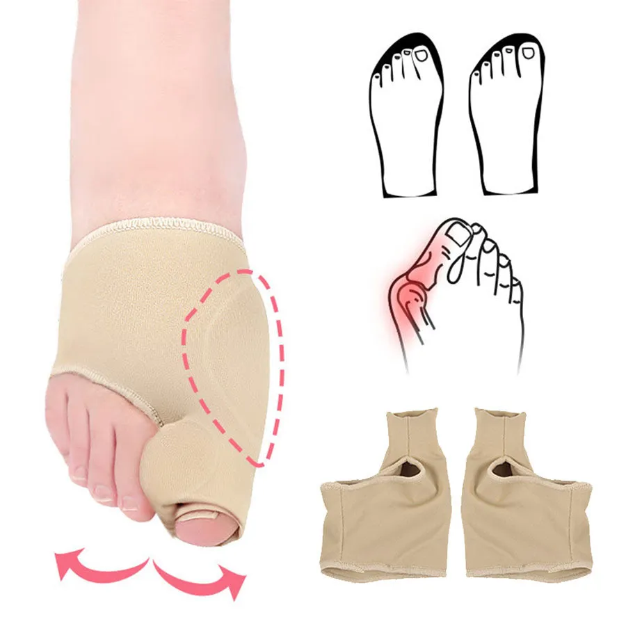 1Pair Big Bone Orthopedic Bunion Orthosis Pedicure Socks Silicone Hallux Valgus Corrector Braces Toe