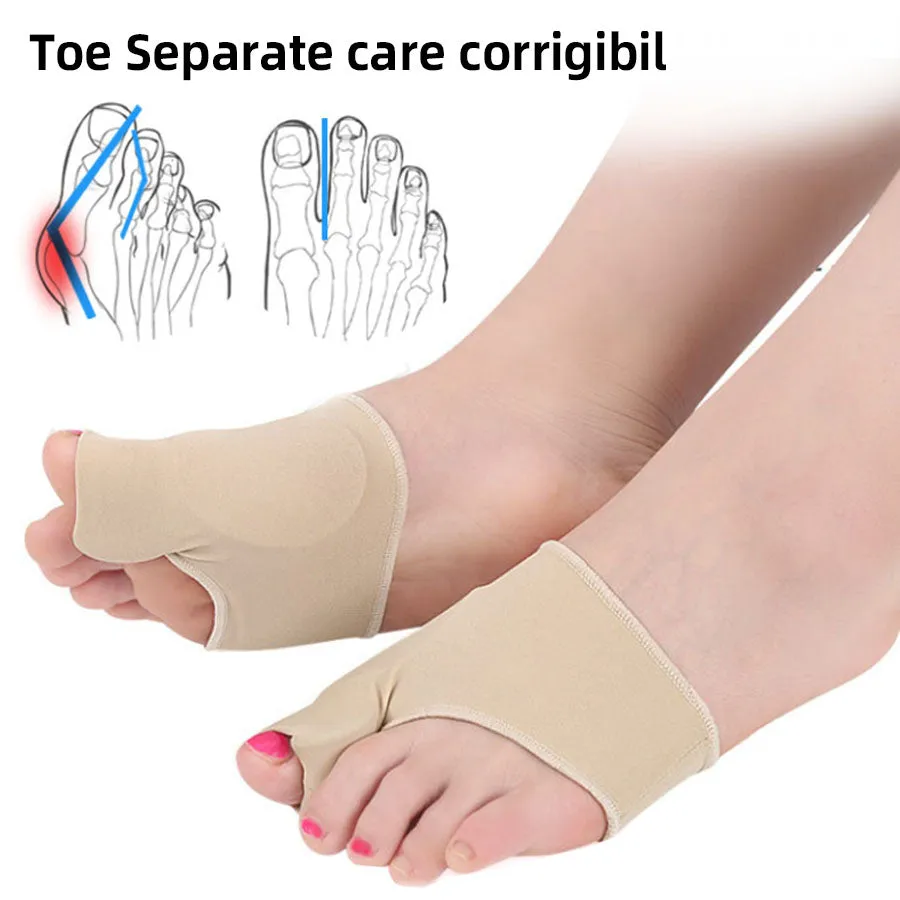 1Pair Big Bone Orthopedic Bunion Orthosis Pedicure Socks Silicone Hallux Valgus Corrector Braces Toe