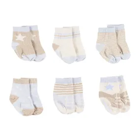 6 Pack Socks Baby Blues