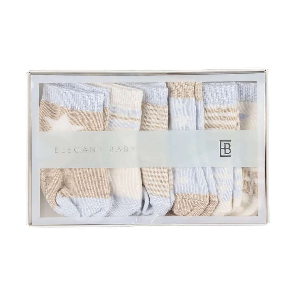 6 Pack Socks Baby Blues