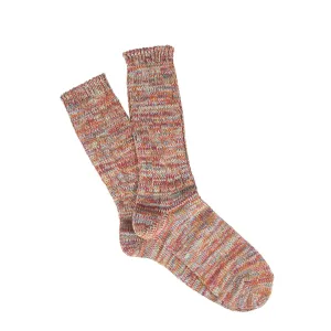 Anonymous Ism 5 Colour Mix Crew Socks Brick
