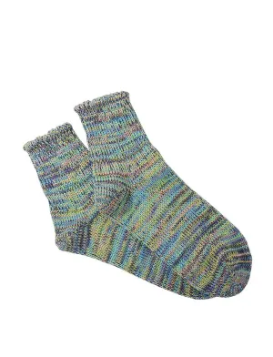 Anonymous Ism 5 Colour Mix Quarter Socks Sax