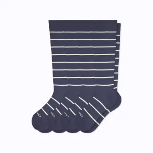 BUNDLE Knee-High Compression Socks - 4 Pack Stripes