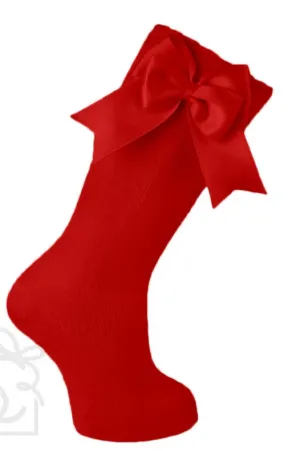 Carlomagno Bow Knee High Red