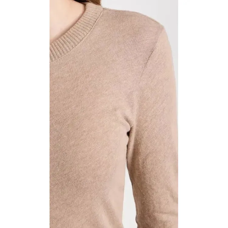 Cashmere Easy Cuff Crew