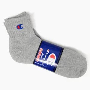 Champion Full Pile Quarter Length Socks Grey