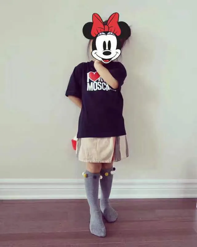 Condor Knee-High Socks with Small Colored Pompoms