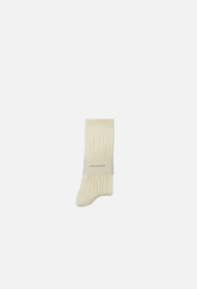 Cotton Crew Socks / Natural