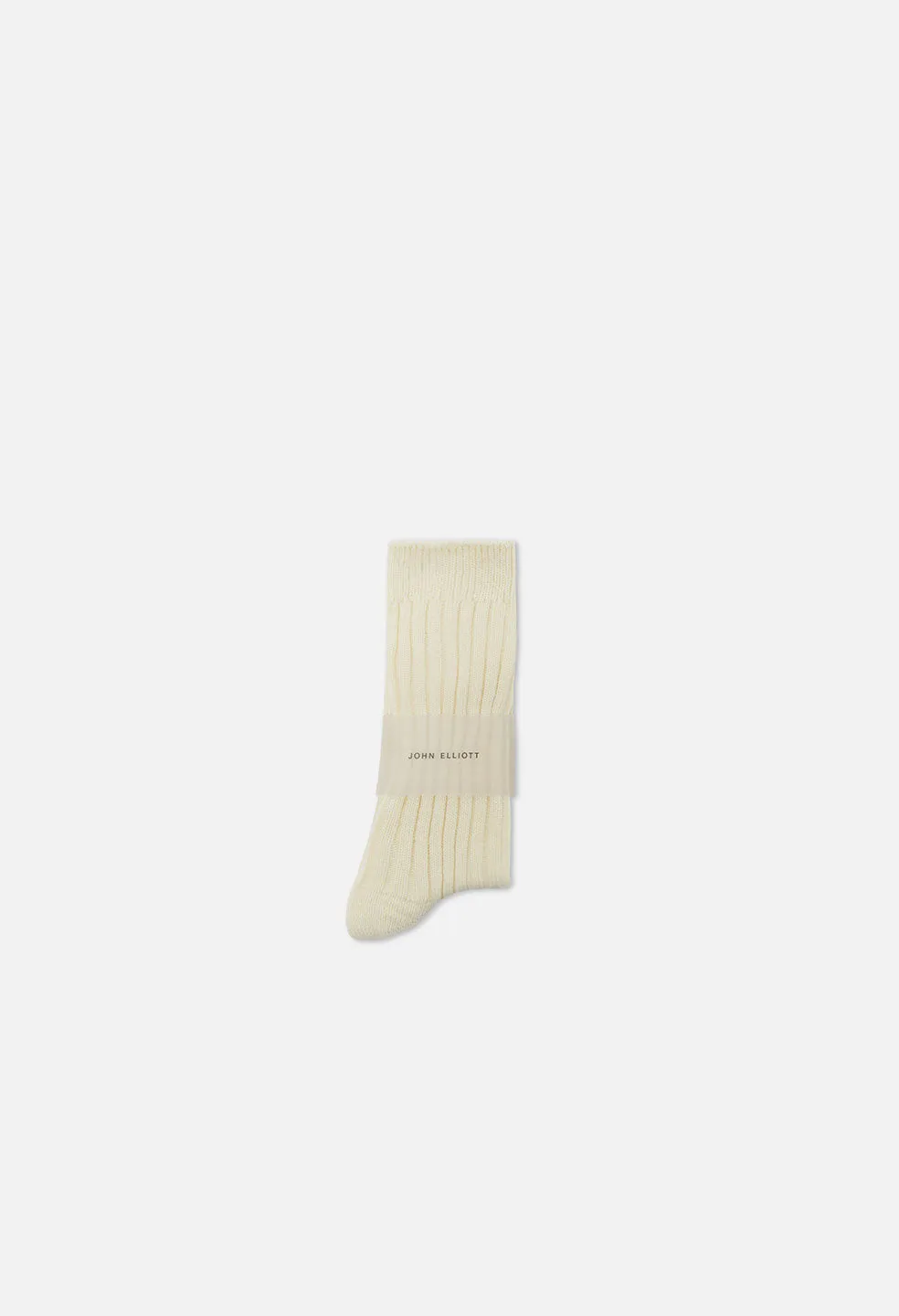 Cotton Crew Socks / Natural