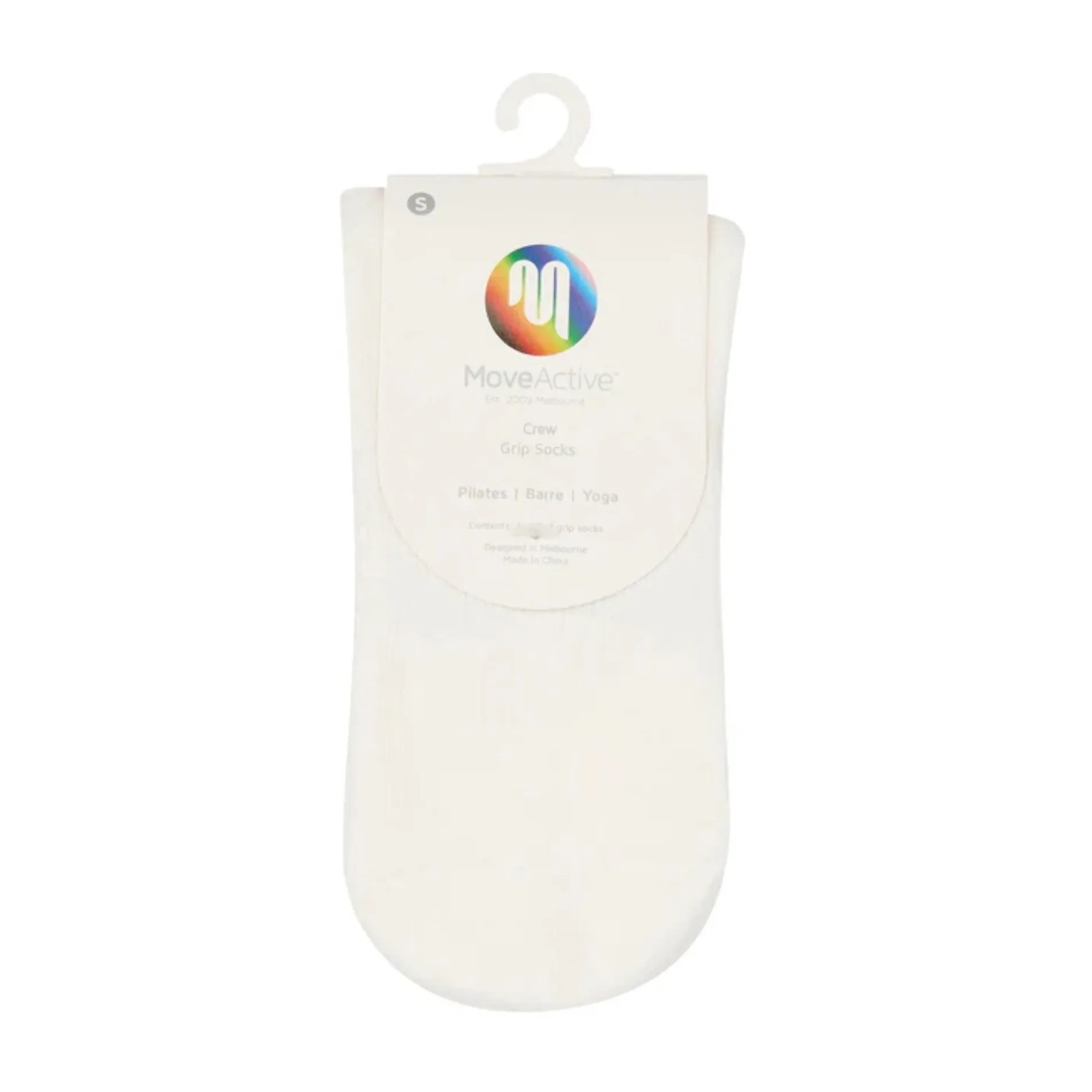 Crew Grip Socks - Rainbow Quarter (Barre / Pilates)