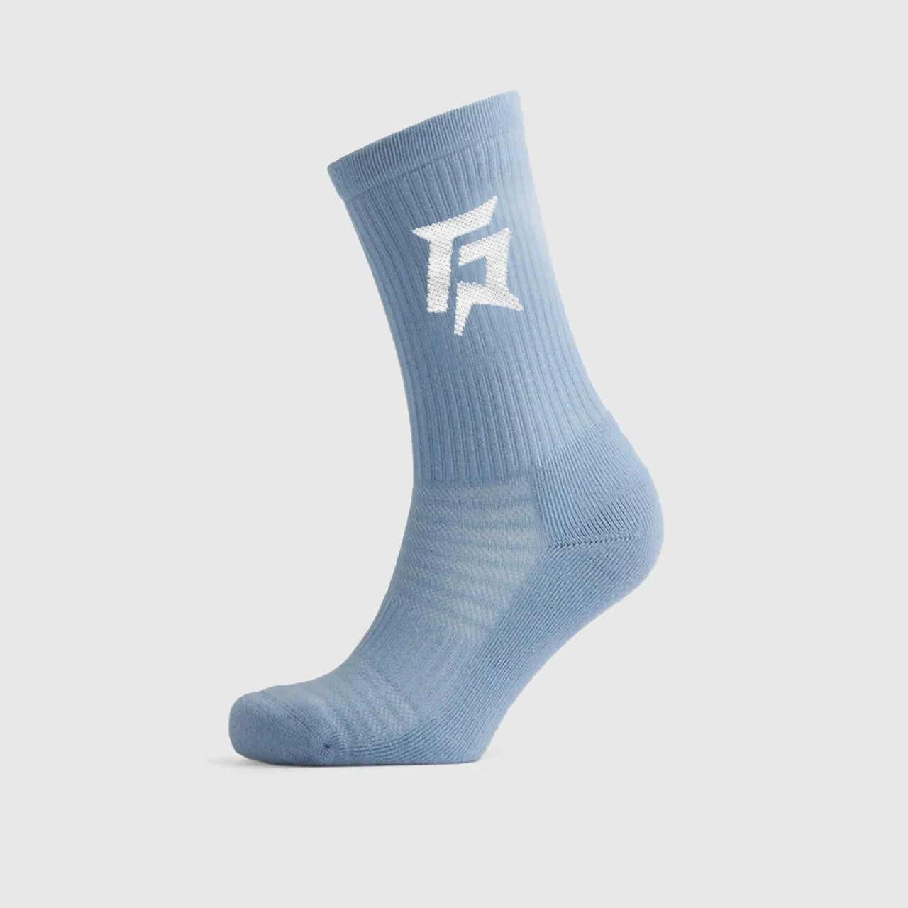 Crew Socks 3Pcs (Sky   Grey   White)