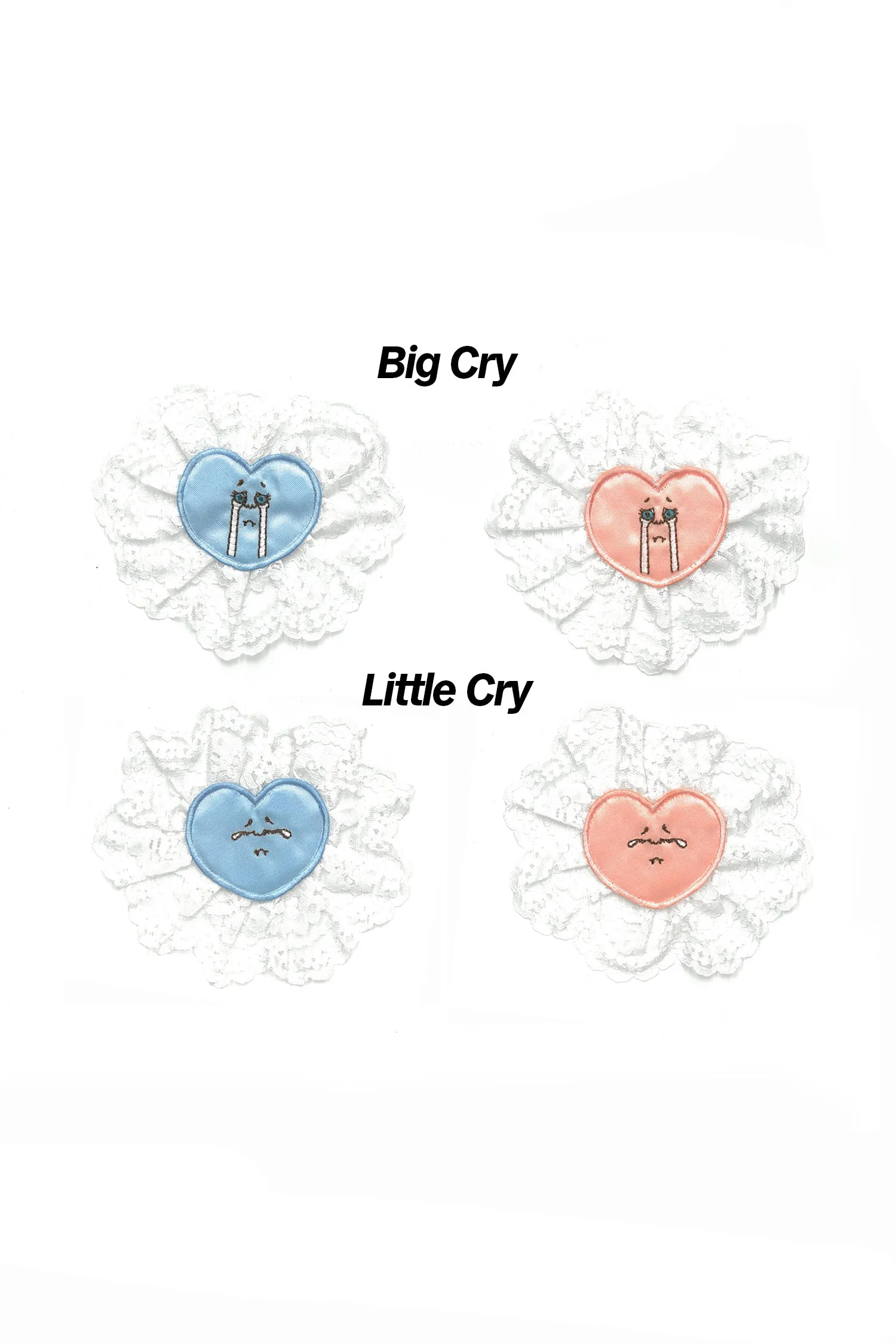 Crying Heart Socks / Black