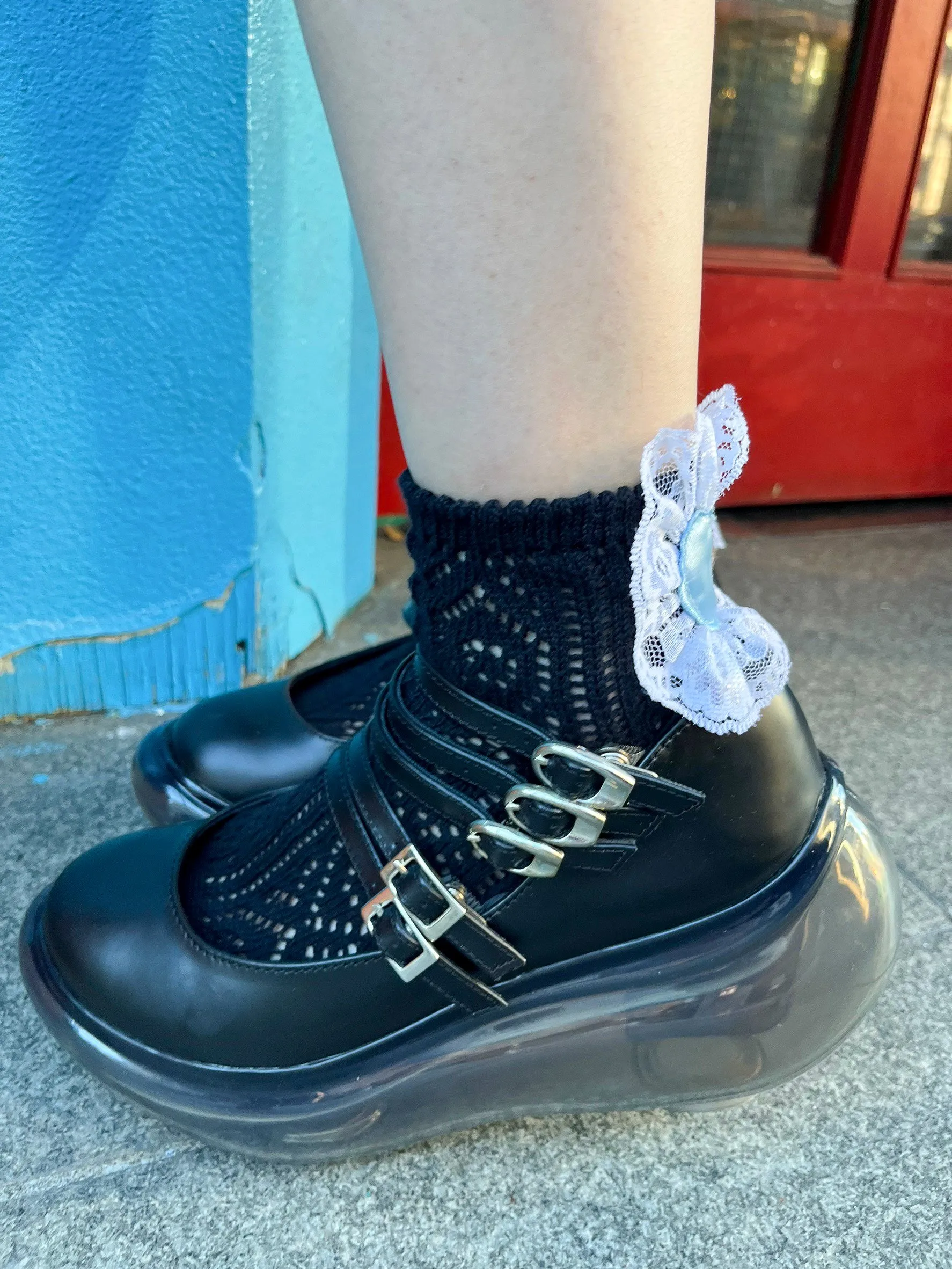 Crying Heart Socks / Black