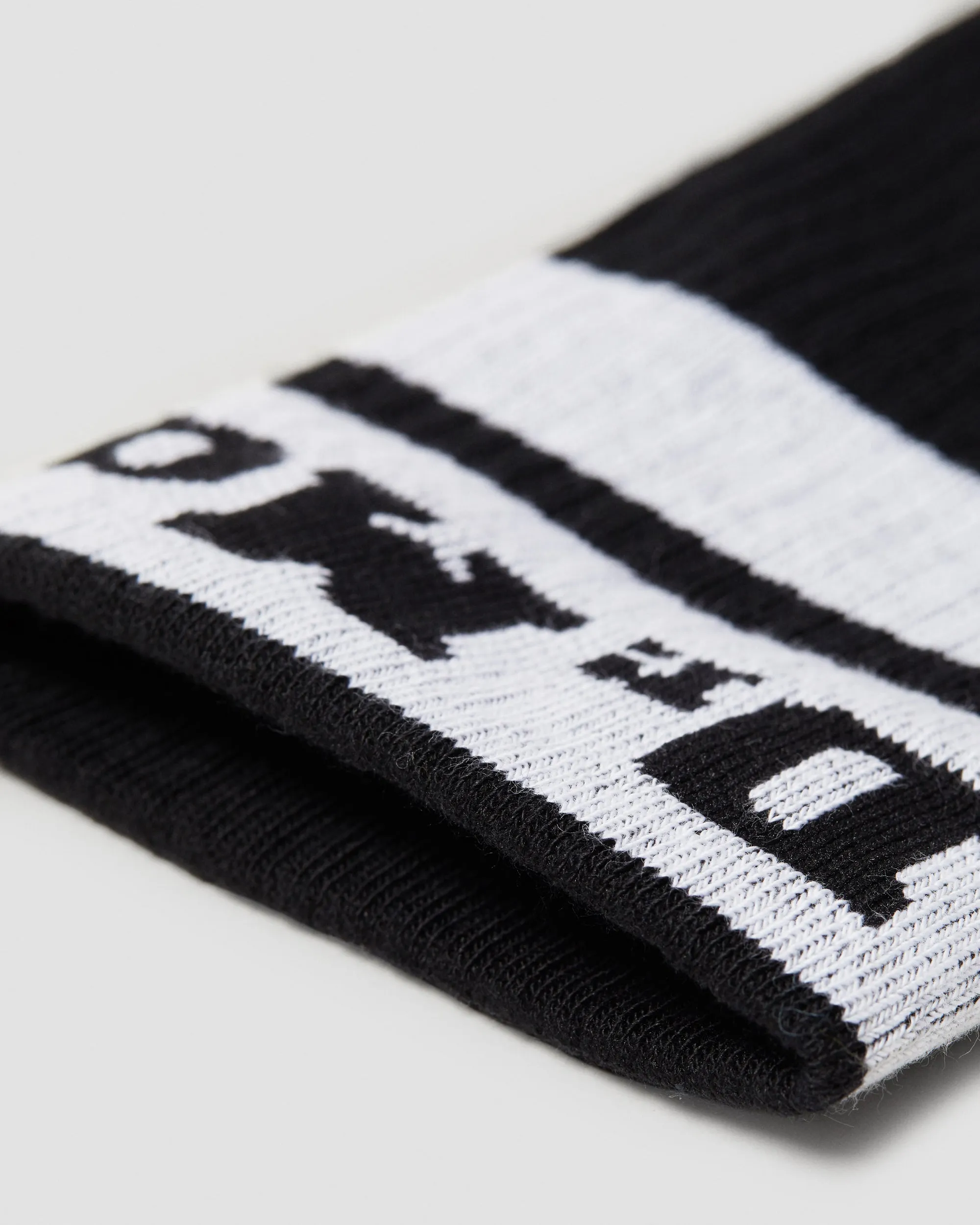 Dr Martens Athletic Logo Organic Cotton Blend Socks - Black / White