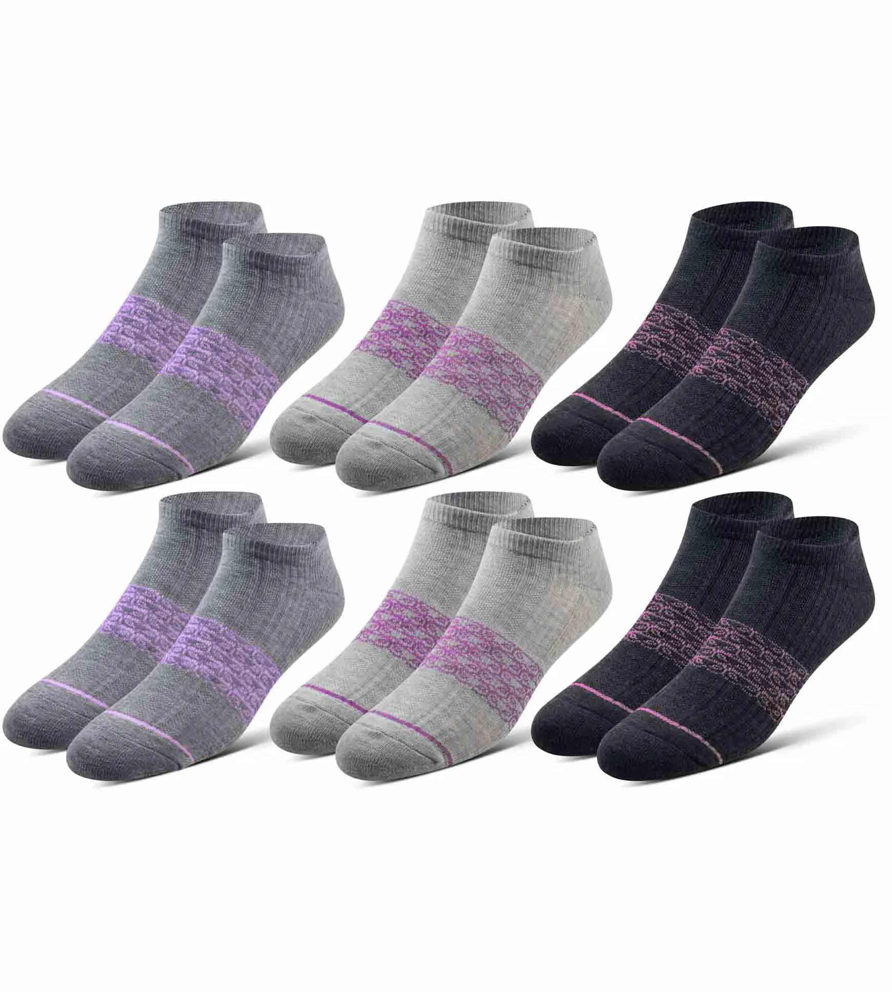 Every Day Kit Cushion Low-Cut Socks With Tab 6 Pack