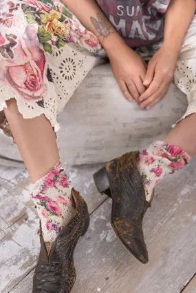 Floral Short Socks