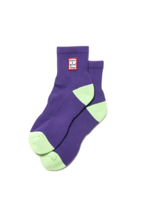 FRAME SOCKS PURPLE/GREEN