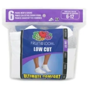 Fruit of the Loom Men's Core 6 Pack Low Cut Socks