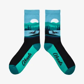 Hideaway Loon Men's & Women's Crew Socks