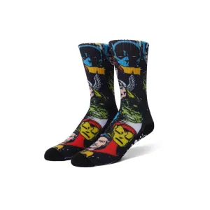 HUF X AVENGERS GALACTIC HEADS CREW SOCKS