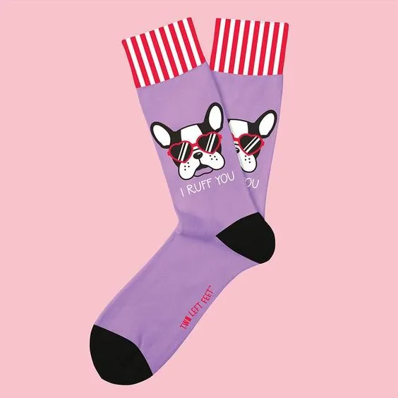 I Ruff You Valentine's Day Socks