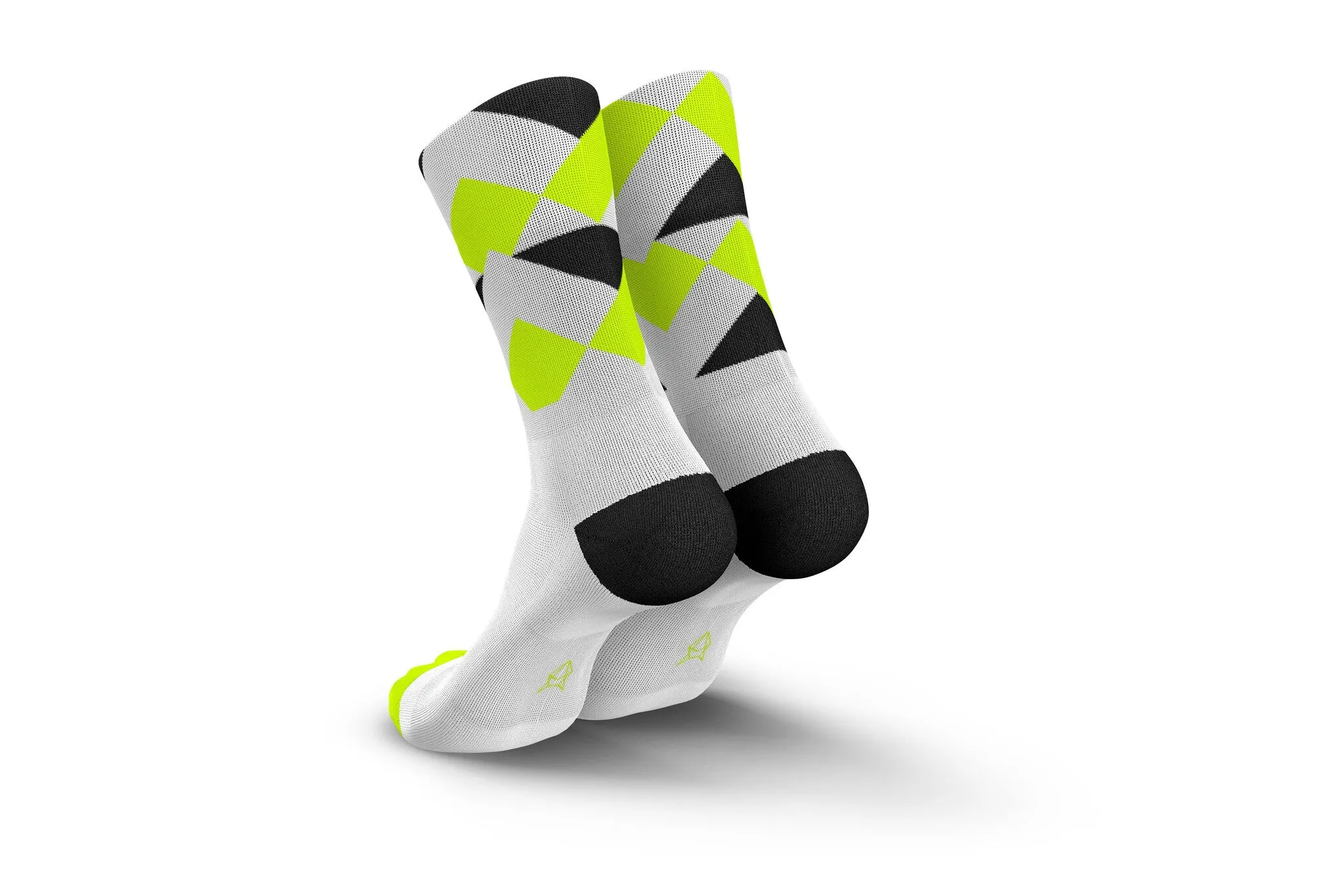Incylence | Peaks | Running Socks | White Canary