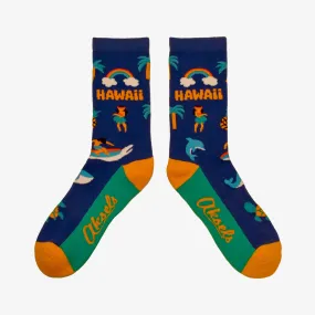 Island Oasis Hawaii Men's & Women's Crew Socks