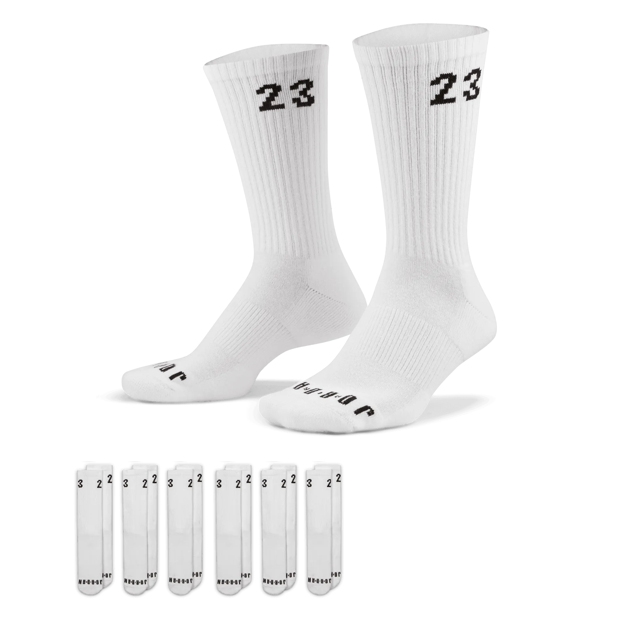 Jordan Essentials Crew Socks (6 Pairs) DH4287-100