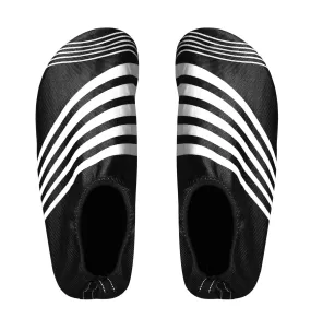 Kids Toddler Boys Athletic Water Shoes Pool Beach Aqua Socks (Large, Black)