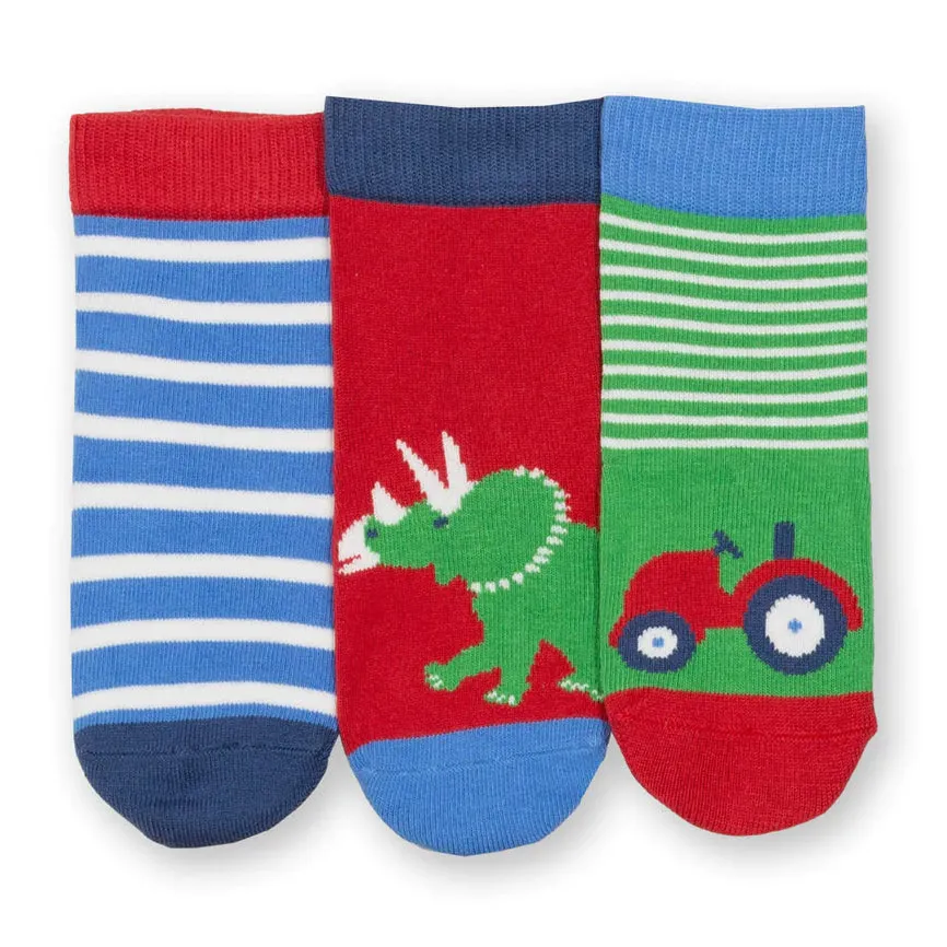 Kite Dinosaur Socks 3 Pack