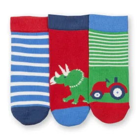 Kite Dinosaur Socks 3 Pack