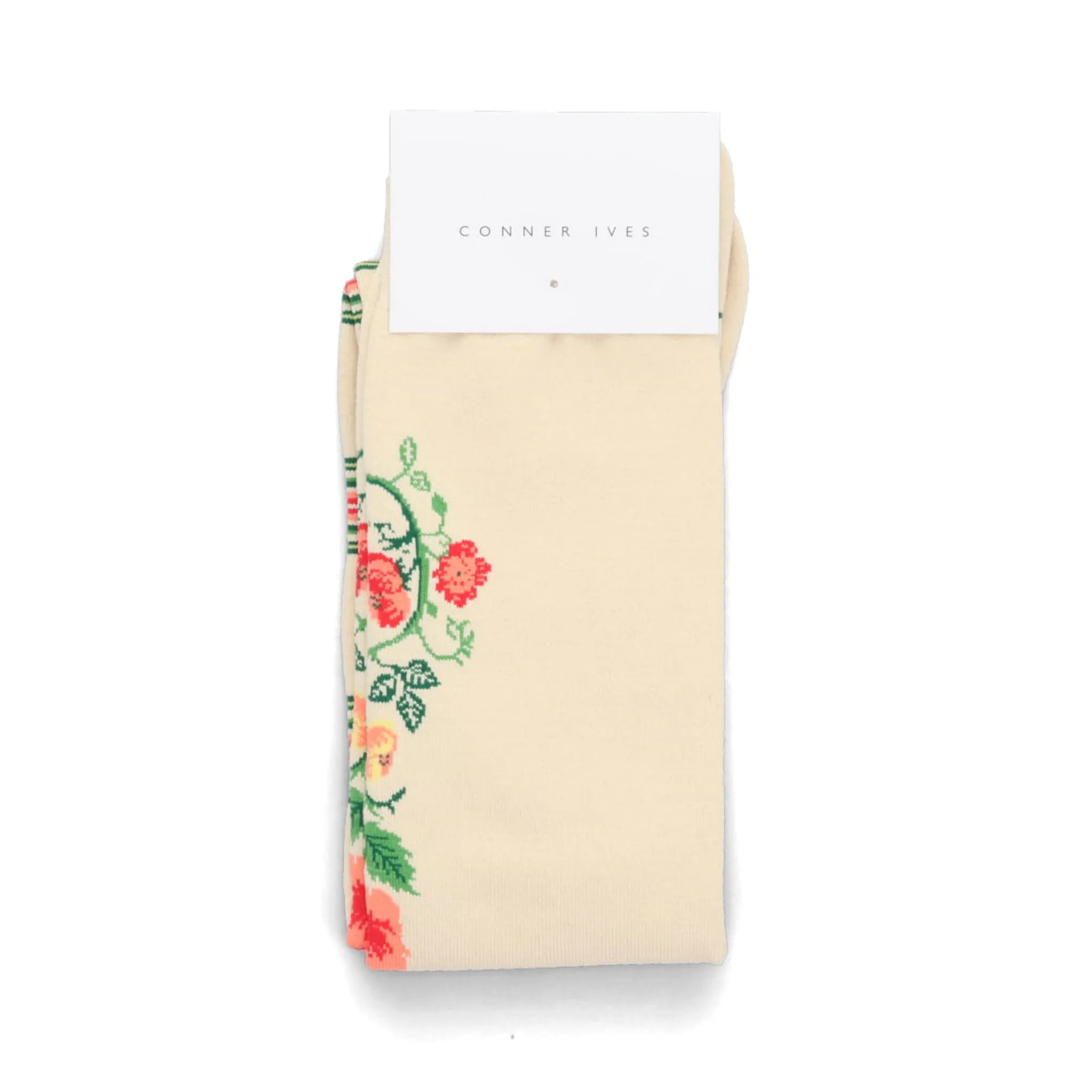 KNEE HIGH SOCK / BEIGE MULTI