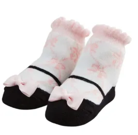 Mary Jane Pink Bow Socks