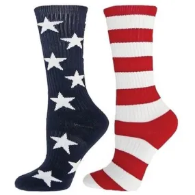 Mismatched American Flag Socks