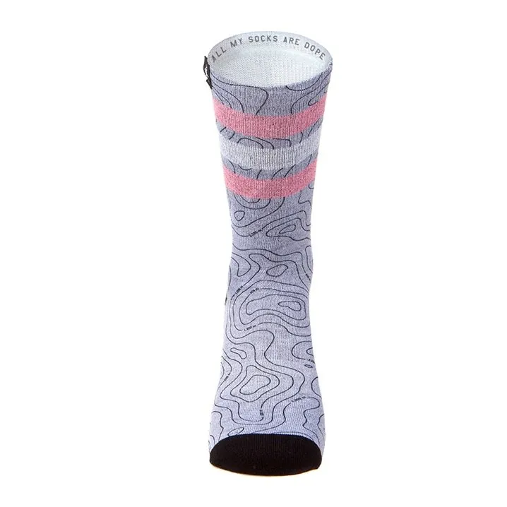 Pacific and Co Socks - Map Grey