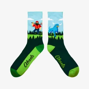 Paul Bunyon and Babe Men's & Women's Crew Socks