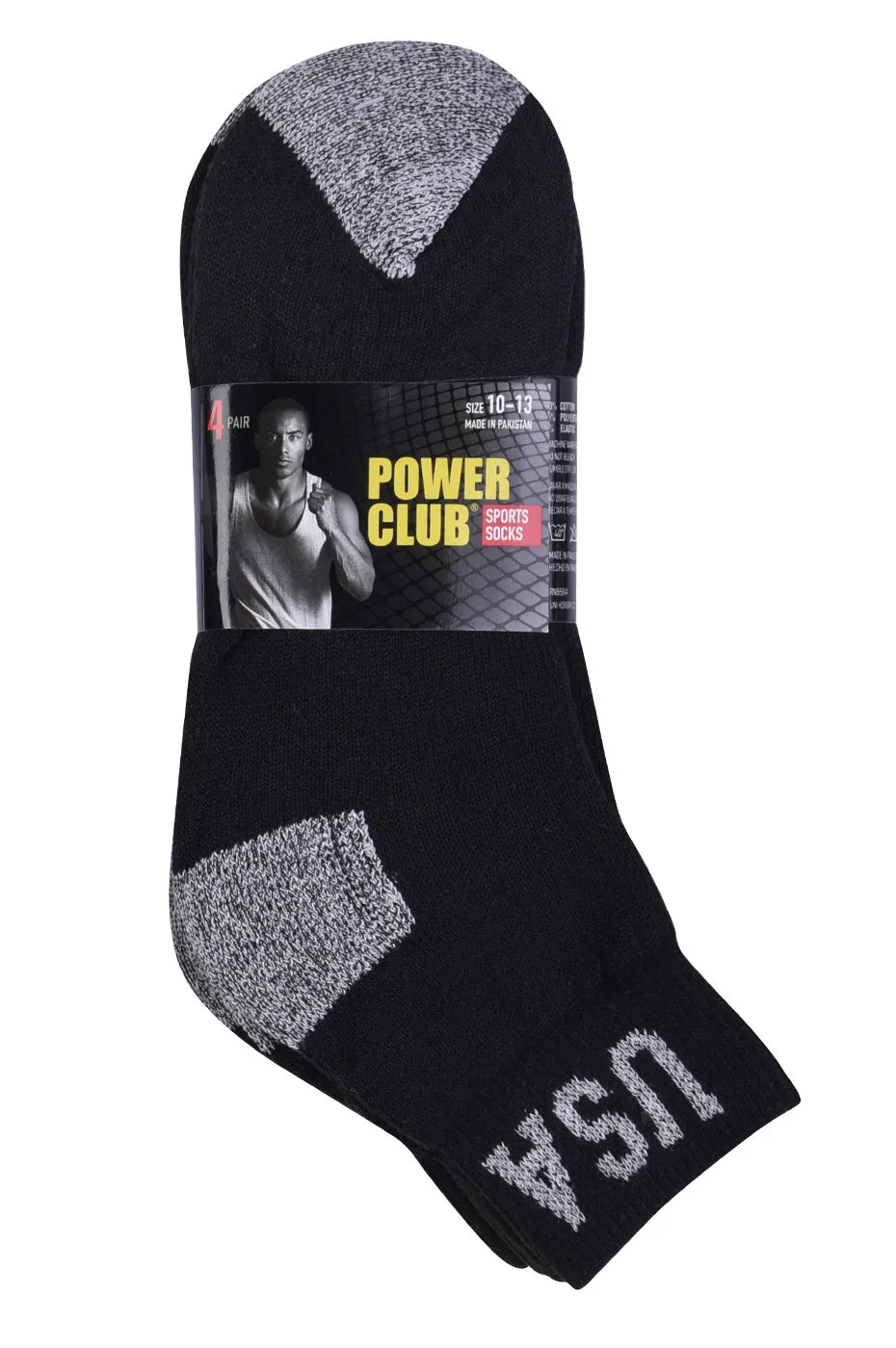 POWER CLUB QUARTER SPORTS SOCKS (PC284_B/GHTU)