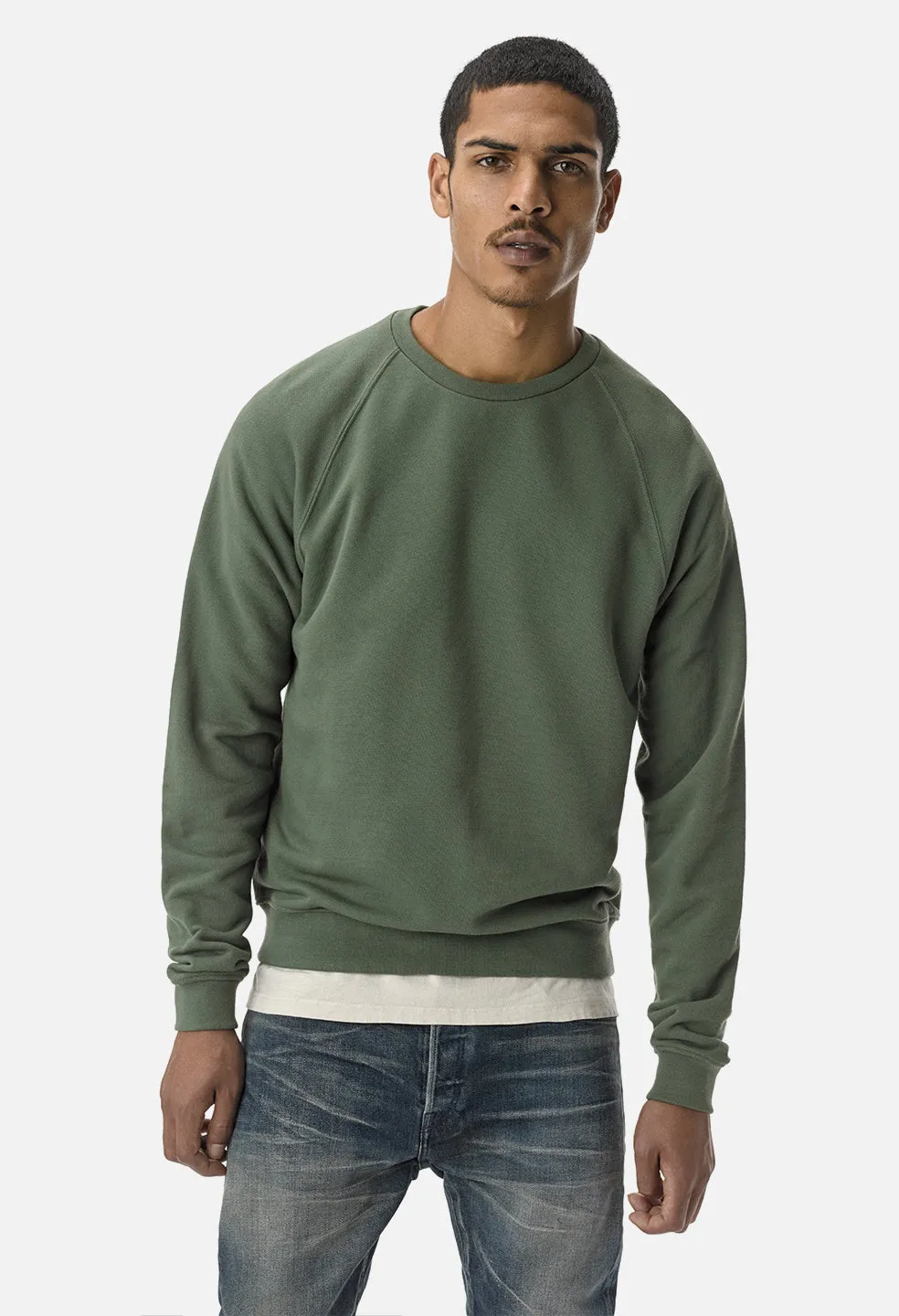 Raglan Crew / Olive