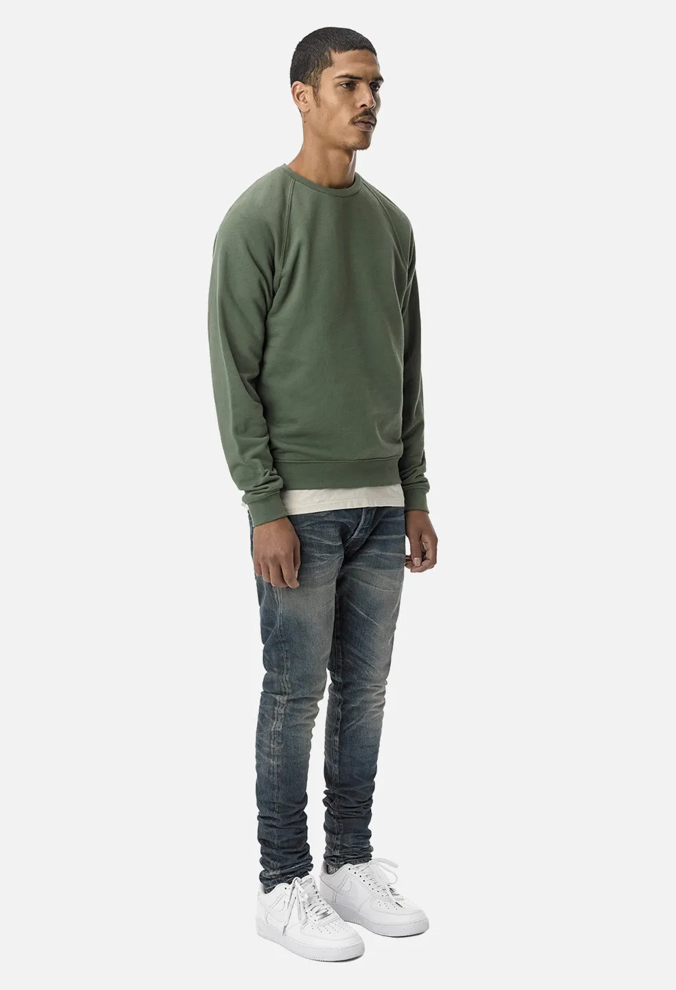 Raglan Crew / Olive