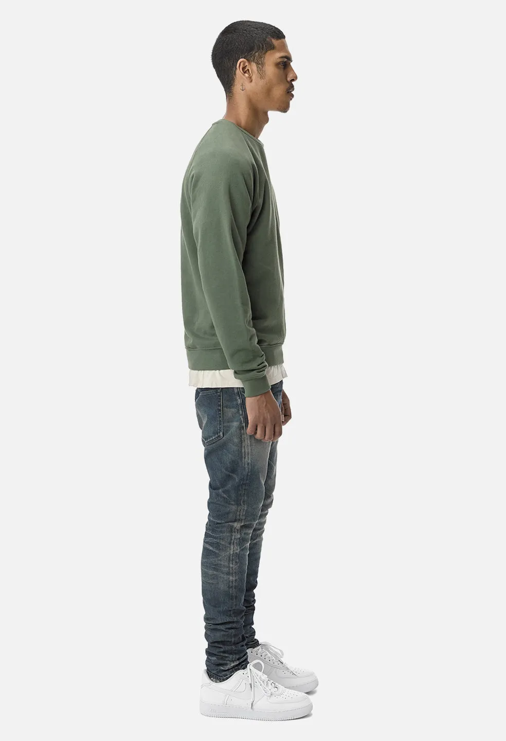 Raglan Crew / Olive