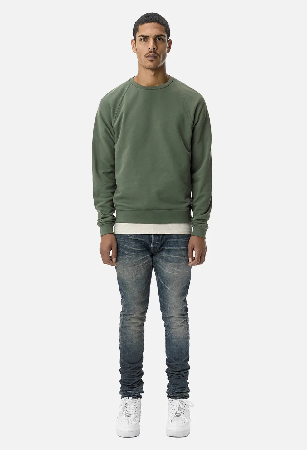 Raglan Crew / Olive