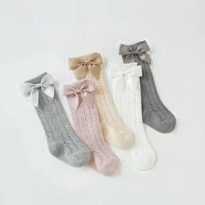 Ribbon Bowknot Summer Knee Socks