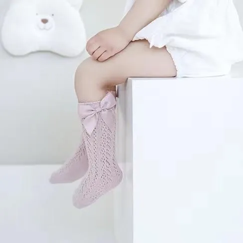 Ribbon Bowknot Summer Knee Socks