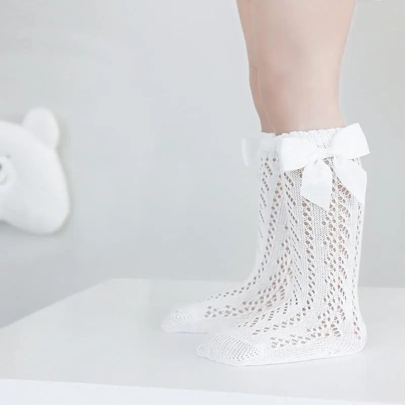 Ribbon Bowknot Summer Knee Socks