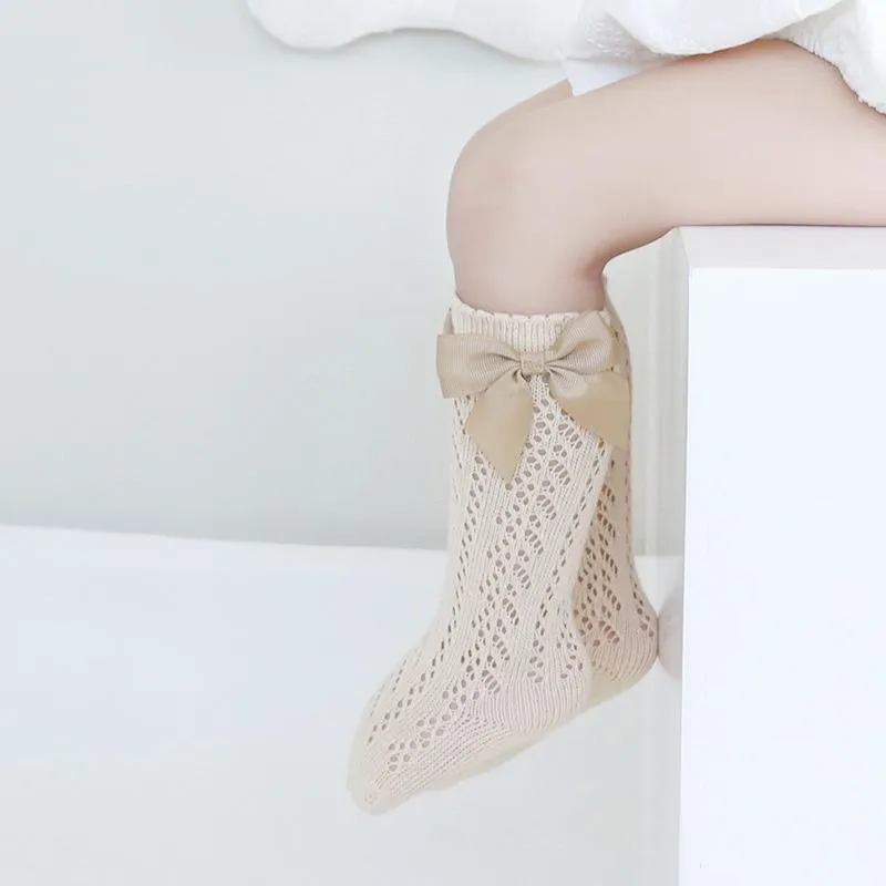Ribbon Bowknot Summer Knee Socks