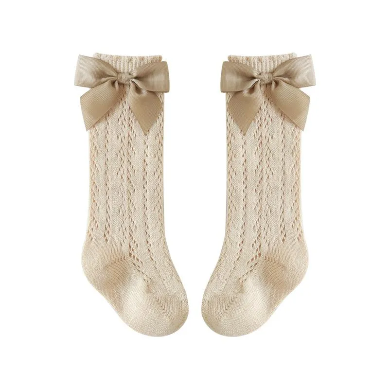 Ribbon Bowknot Summer Knee Socks
