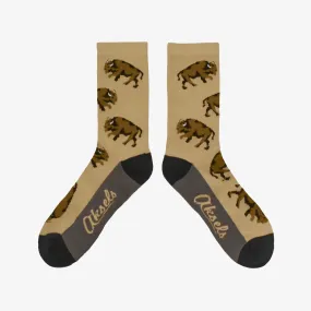 Roaming Buffaloes Men's & Women's Crew Socks